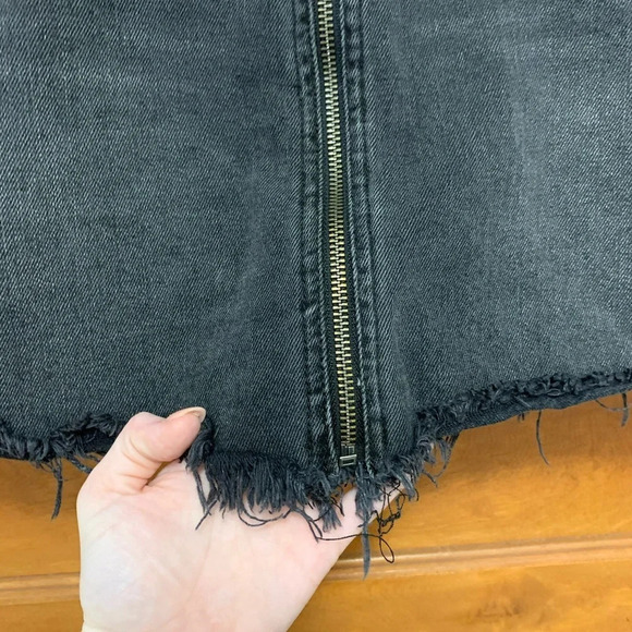 We The Free Zip Up Denim Skirt - Picture 5 of 7
